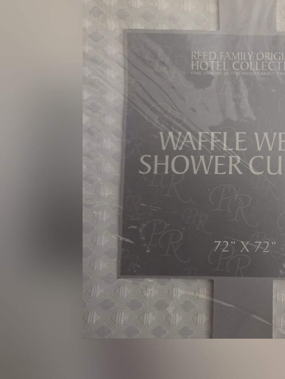Waffle Weave Shower Curtain - White